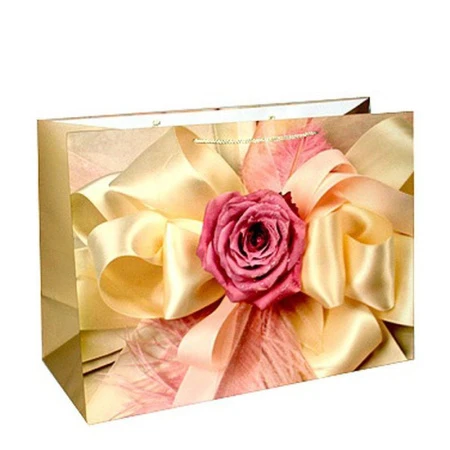 Пакет бумажный 55*40*24см горизонтальный матовый Ванильные чувства 28-245 (12/144)