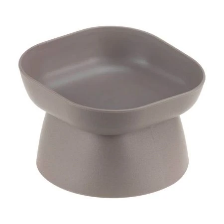 Миска для животных 200мл пластик КВАДРО французcкий серый (12)