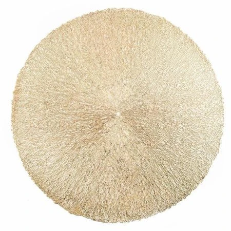 Салфетка сервировочная 38см полимер.материалы Золотая паутина круглая (180)