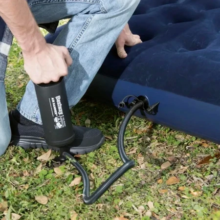 Матрас надувной двухместный флок ПВХ Double 191*137*22cм, до 150кг 67002 (4)