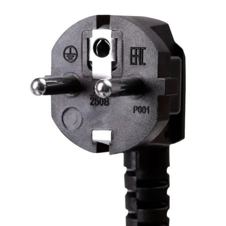 Удлинитель 5 гнезд пластик 1,5м 0,75кв.мм 10А ПВС с зазем, выкл-ем СТАРТ черный (20)