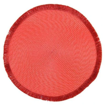 Салфетка сервировочная 38см полипропилен Сasual line красная (4/180)