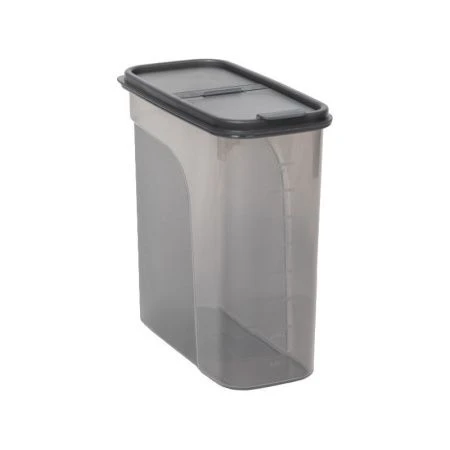 Контейнер для сыпучих продуктов 2,4л 195*95*200мм пластик графит (12)