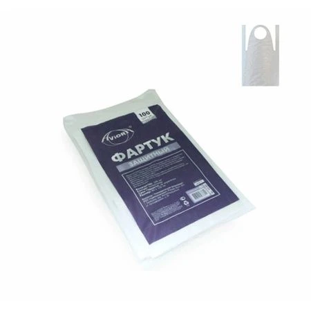 Фартук одноразовый 100шт. 80*120см полиэтилен AVIORA (10) Фартук одноразовый 100шт. 80*120см полиэтилен AVIORA (10)