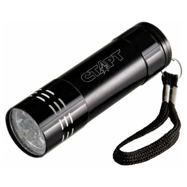 Фонарь ал СТАРТ LHE 203-C1 9 LED корпус черный пит. 3*ААА (50)