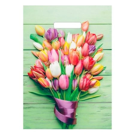 Пакет с вырубной ручкой 29*40см полиэтилен Весенняя мечта (50/1000)