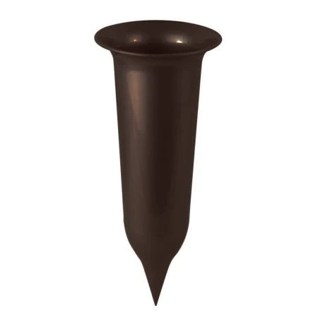 Ваза ритуальная со штырем 26см пластик черное золото 10*10*26 (80) Ваза ритуальная со штырем 26см пластик черное золото 10*10*26 (80)