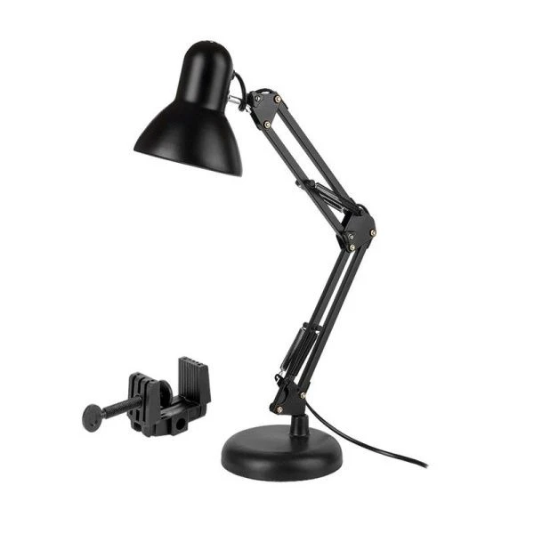 Лампа настольная металл GTL-035 на струбцине черная 2в1 (12) Лампа настольная металл GTL-035 на струбцине черная 2в1 (12)