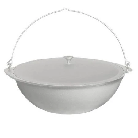 Котел походный 12л алюминий с крышкой кп120 (4)