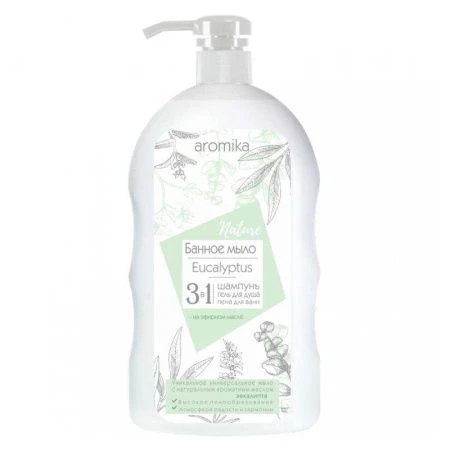 Мыло жидкое банное 800мл 3в1 EUCALYPTUS (12)