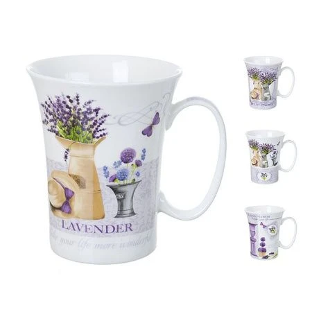 Кружка 380мл керамика Лаванда (4вида) (12)