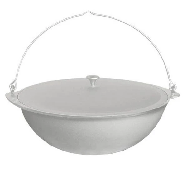 Котел походный 12л алюминий с крышкой кп120 (4)