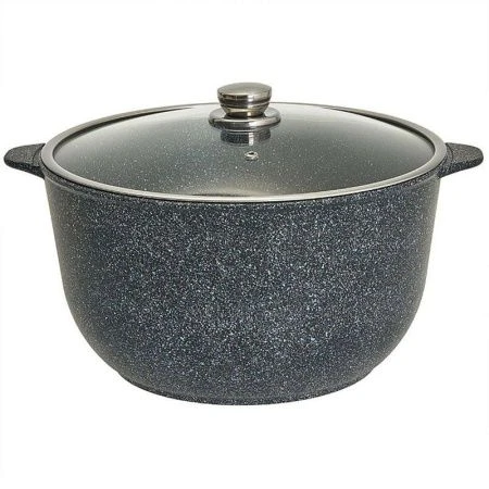 Казан 10л алюминий АП МЕГАЛИТ 14 стекл.крышка в инд.упаковке (3)