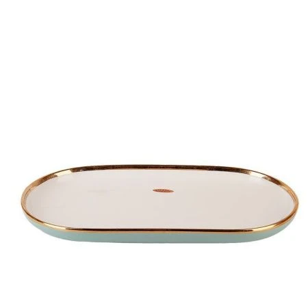 Блюдо 30*16,3*3см фарфор Royal line. Mint овальное (4/24)