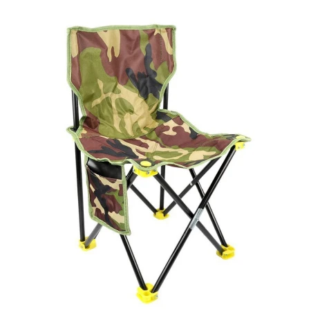 Стул складной турист. со спинкой металл 60*34*34см,труба 13мм, хаки, нагрузка до 100кг JC-12075 (30)