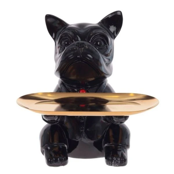 Подставка для мелочей Собака с подносом 17,5*17*20см металл (8)