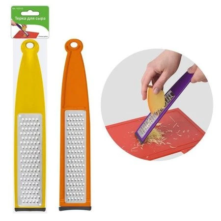 Терка для сыра нерж.сталь/пластик 2 цвета (6/144)