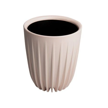 Горшок цветочный 27,3л 30*53см пластик СИГМА с вкладкой 17л фраппе (1)