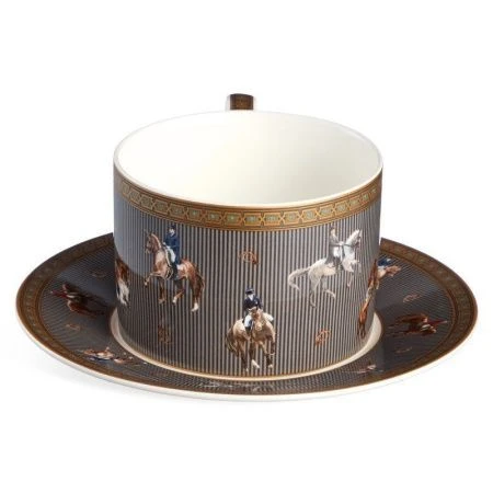 Чайный набор 2пр фарфор Horse club на 1 персону 300мл (36)