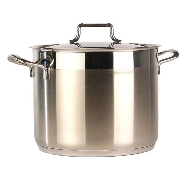 Кастрюля 8,5л нерж.сталь Anett высокая 24*19см стекл.крышка 3TTCКK0420002 (4)