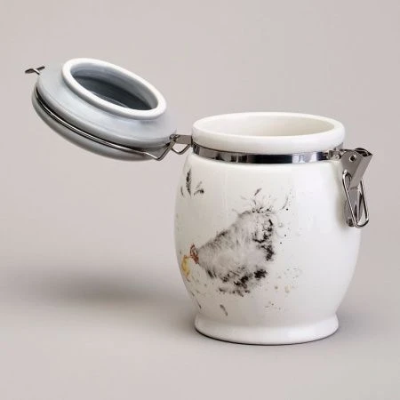 Банка для сыпучих продуктов 700мл 11,5*15см керамика FUNNY HENS (24)