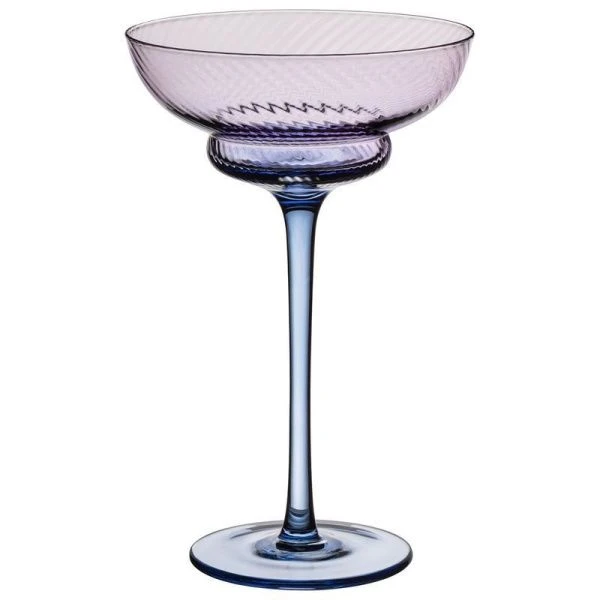 Креманки набор 2шт 220мл стекло Twist & Shine фиолетовый (8)