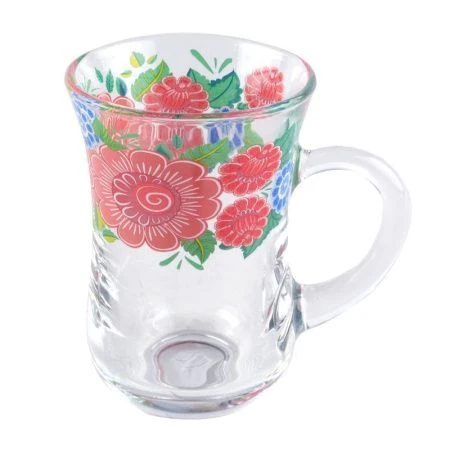 Кружка 145мл стекло АРМУД Чай и кофе КАДРИЛЬ деколь