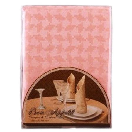 Скатерть 160*220 ОРНАМЕНТ персик (54%хлопок, 46% полиэстер)