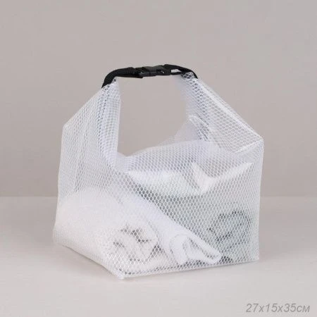 Косметичка-органайзер водонепроницаемая полимер/текстиль 35*15*27см белая XN-004W (60)