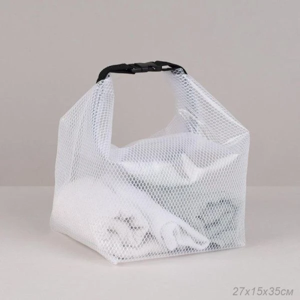 Косметичка-органайзер водонепроницаемая полимер/текстиль 35*15*27см белая XN-004W (60)