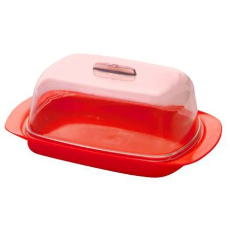 Масленка пластик малая красная (42)