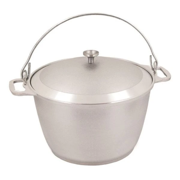 Котел походный 10л алюминий с крышкой (3)