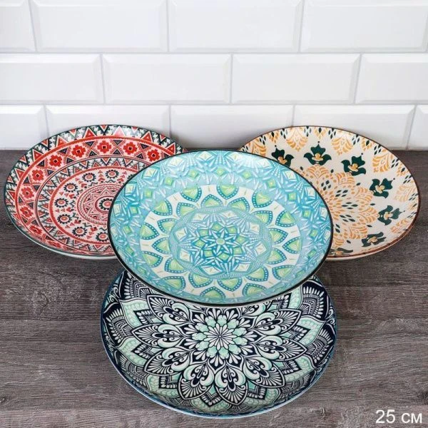 Блюдо глубокое 25см керамика ZY019 (36)