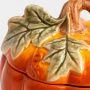Емкость для хранения 520мл 13*12см керамика Тыква оранжево-зеленая ANLAF-FDWS-031224-7