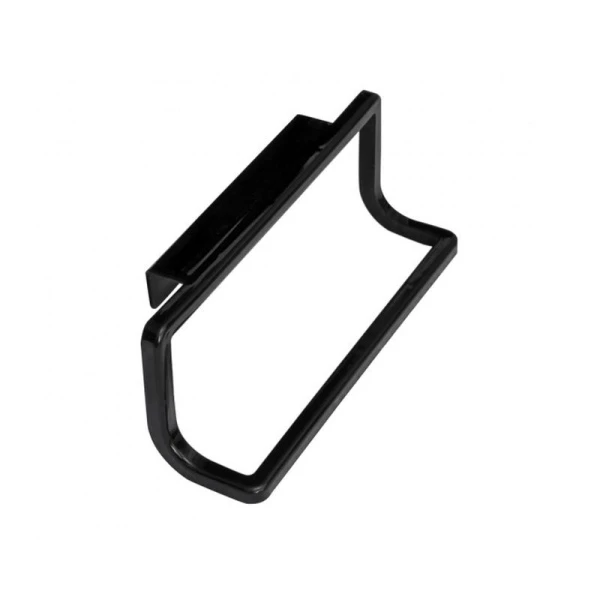 Вешалка для полотенец пластик черная M-B30-06 (12)