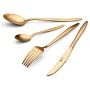 Набор столовых приборов 16пр нерж.сталь Lungo Matt Gold LMG-16 (4)