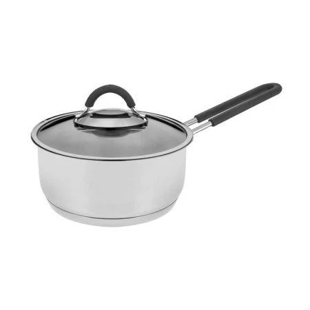 Ковш 800мл нерж.сталь ОДА стекл.крышка 12см силикон.ручка арт.310-12-1 (6)