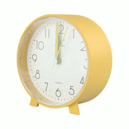 Будильник 9,5см пластик 6 цветов JC-16152 (100)