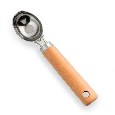 Ложка для мороженного металл с дер.ручкой LC096760 (200) JC-18084