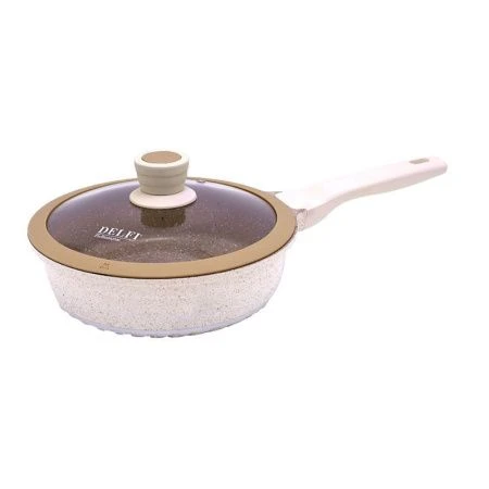 Сковорода 24см 3,1л алюминий АП гранит со стекл.крышкой DL21124 (6)