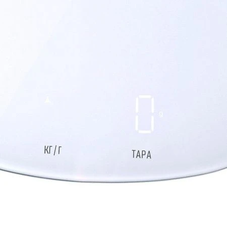Весы кухонные электронные стекло 5кг Centek CT-2482 18*18см, LCD белые (12)