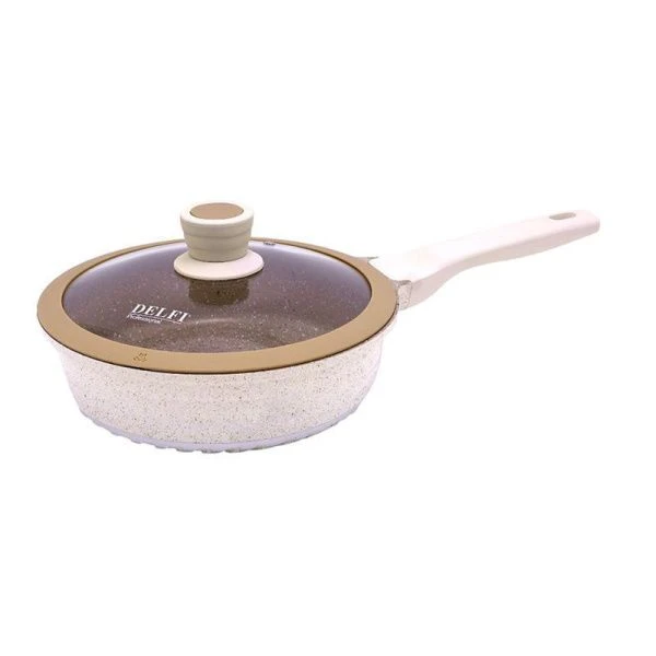 Сковорода 24см 3,1л алюминий АП гранит со стекл.крышкой DL21124 (6)