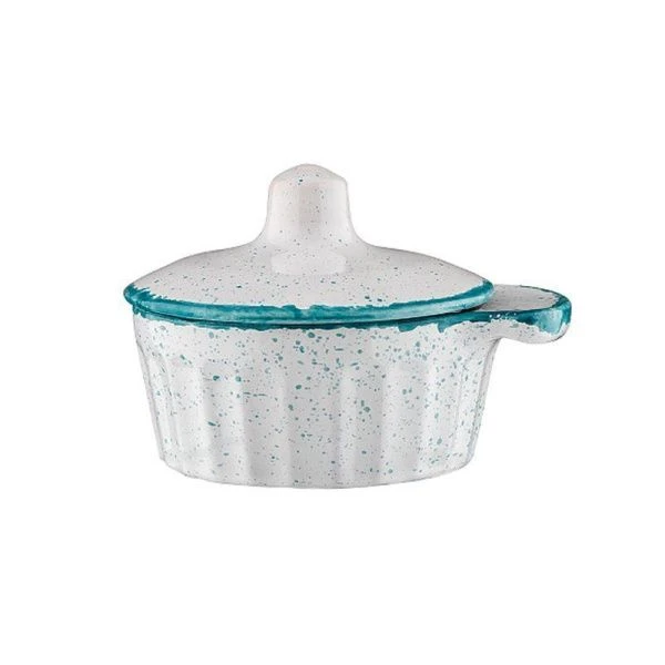 Кокотница с крышкой керамика 200мл Ностальгия варадеро (12)