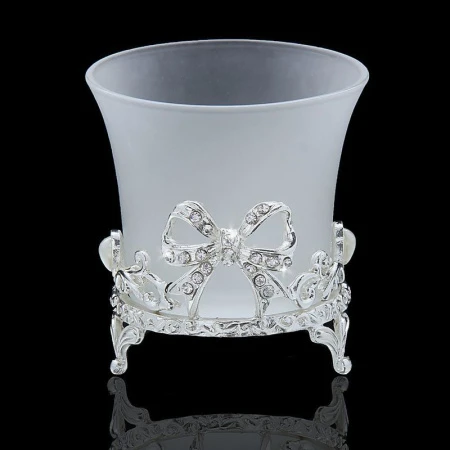 Подсвечник металлический ренессанс Бантик узор