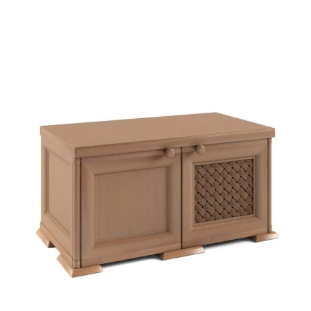 Шкаф пластик Уют Э-007 коричневый 810*420*445мм (1)