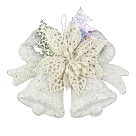 Игрушка новогодняя на елку КОЛОКОЛЬЧИКИ 12,5*9,5см 817081/JC-10099 (144)