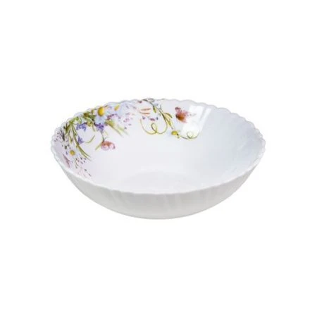 Миска 650мл 18см стеклокерамика РОМАШКИ суповая (36)