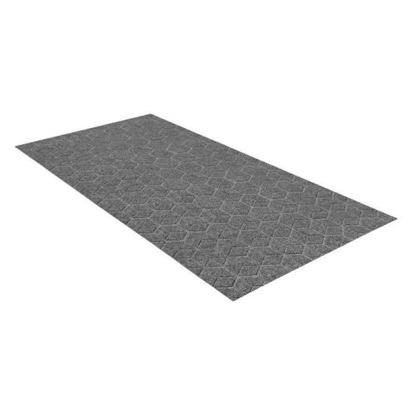 Коврик придверный полиэстер 80*120см влаговпитывающий ПРАКТИК Соты серый 01 S (15)