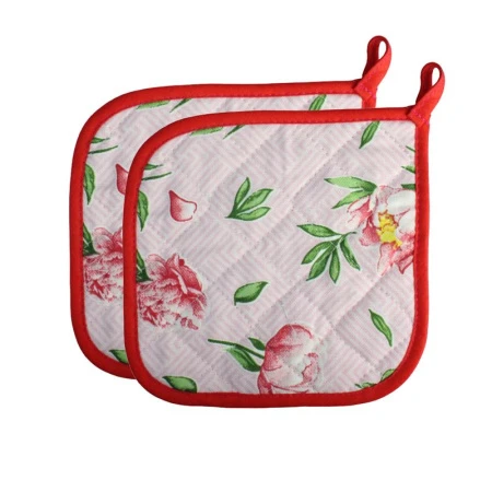 Прихватка набор 2шт рогожка СОЦВЕТИЕ LeSonnet арт. 18