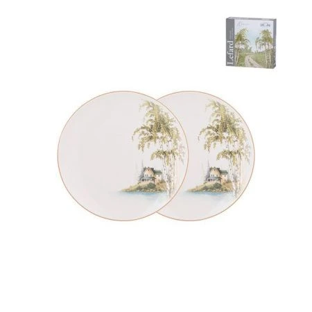 Тарелки мелкие набор 2шт 20,5см фарфор БЕРЁЗКИ десертные (9)